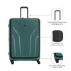 Amplix Large Hardside Luggage Polycarbonate Deep Lake