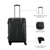 Ryon Medium Hardside Luggage Polycarbonate Black