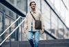 XE, Crossbody Bag with Tablet Pocket, Black