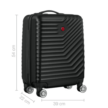 Trayn Plus Carry-On Hardside Luggage Polycarbonate Black