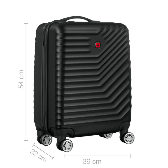 Trayn Plus Carry-On Hardside Luggage Polycarbonate Black