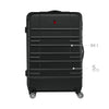 Amplar Plus Large Hardside Luggage Polycarbonate Black