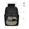 New Icons, Meteor, 17" Laptop Backpack with Tablet Pocket, Black
