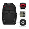 New Icons, Meteor, 17" Laptop Backpack with Tablet Pocket, Black