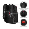 New Icons, Meteor, 17" Laptop Backpack with Tablet Pocket, Black