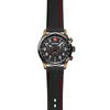 Terragraph Chrono 43 mm, Black Dial, Silicone Strap, Men's Watch
