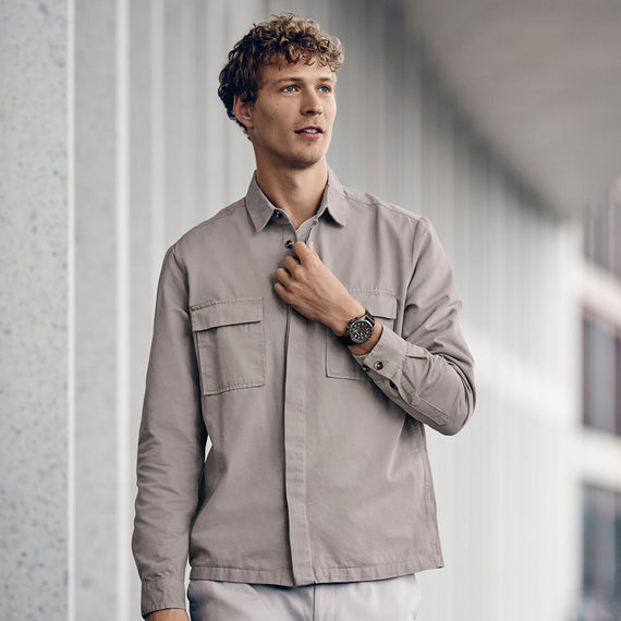 Terragraph Chrono 43 mm, Black Dial, Silicone Strap, Men's Watch