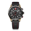 Terragraph Chrono 43 mm, Black Dial, Silicone Strap, Men's Watch