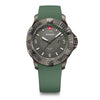 Seaforce  43 mm, Black Dial, Green Silicone Strap, Men's Watch
