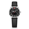 City Classic 34 mm, Black Dial, Leather Strap, Unisex Watch