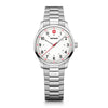 City Sport  34 mm, White Dial, SS Bracelet, Women's Watch