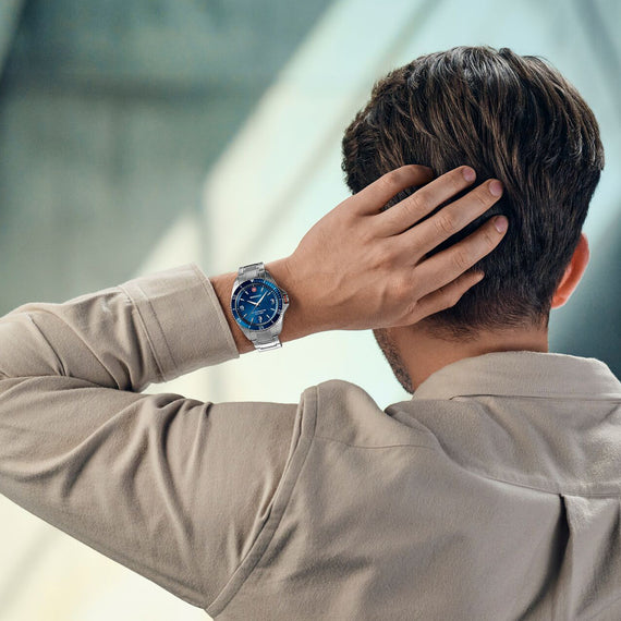 Executive 40 mm,  Blue Dial, SS Bracelet, Men's Watch