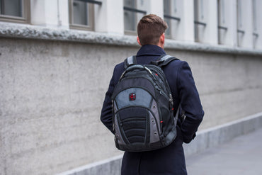 Icons Backpack, Synergy 16" Laptop Backpack, Grey / Black