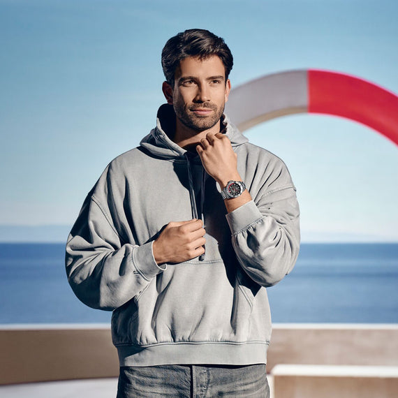 Seaforce  43 mm, Black Dial, SS Bracelet, Men's Watch