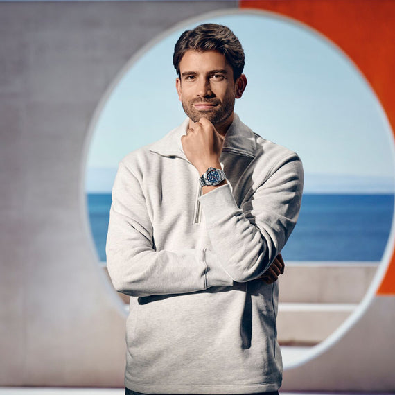 Seaforce  43 mm, Blue Dial, SS Bracelet, Men's Watch