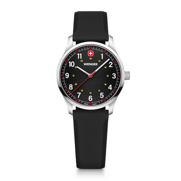 City Sport  34 mm, Black Dial, Silicone Strap, Women's Watch
