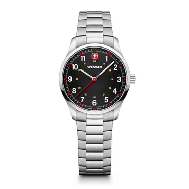 City Sport  34 mm, Black Dial, SS Bracelet, Women's Watch