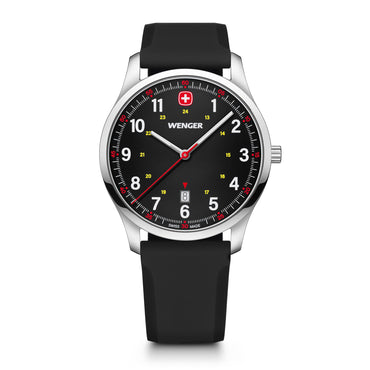 City Sport  42 mm, Black Dial, Silicone Strap, Men's Watch