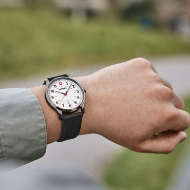 City Sport  42 mm, White Dial, Silicone Strap, Men's Watch