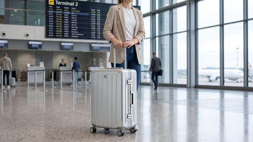 Loady, Hardside Large with 8 Wheels/TSA Lock, Silver