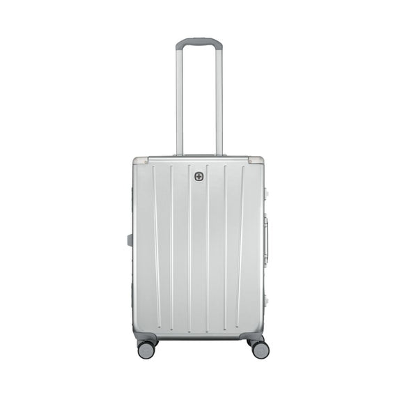 Loady, Hardside Large with 8 Wheels/TSA Lock, Silver