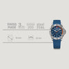 Seaforce  43 mm, Blue Dial, Blue Silicone Strap, Men's Watch