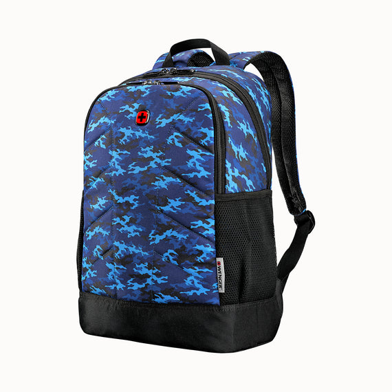 Quadma ML 16" Laptop Backpack, Blue Camo