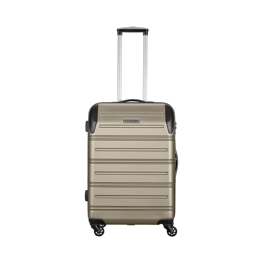 Static Medium Hardside Luggage ABS Gold