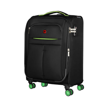 Fiero Pro Carry-on Softside Luggage Polyester Black/Green
