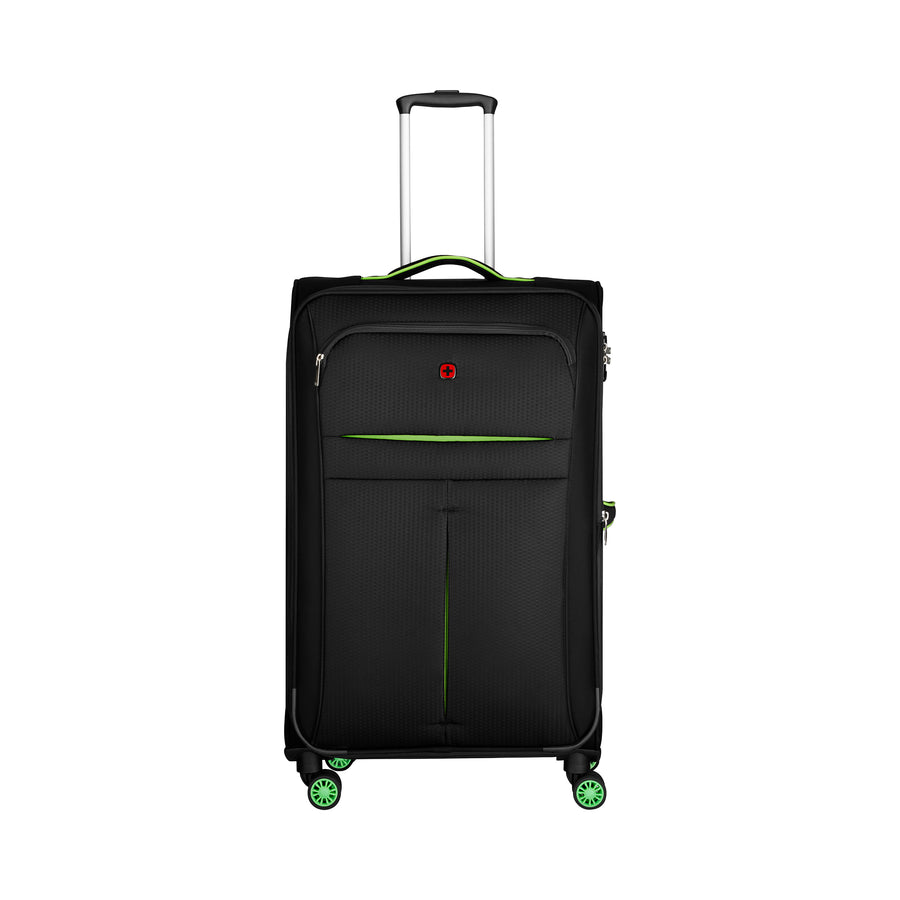 Fiero Pro Large Softside Luggage Polyester Black/Green