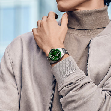 Executive 40 mm,  Green Dial, SS Bracelet, Men's Watch