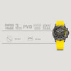 Seaforce Chrono  43 mm, Black Dial, Yellow Silicone Strap, Men's Watch